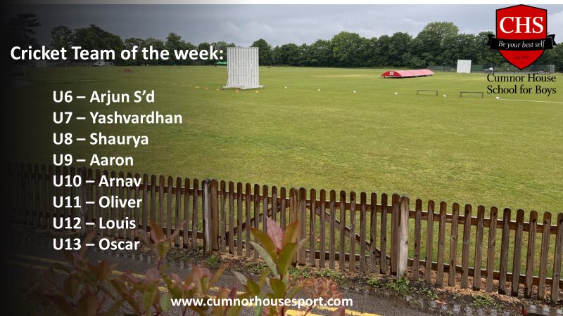 Cumnor House School (Boys) Sport tweet media