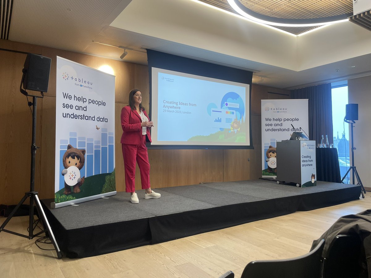 sarahlovesdata's tweet photo. Excited to be at the #tableau ‘Creating Ideas from Anywhere’ event in London today! 

Lots of the UK #datafam in attendance too. https://t.co/FPs2vDnjv3