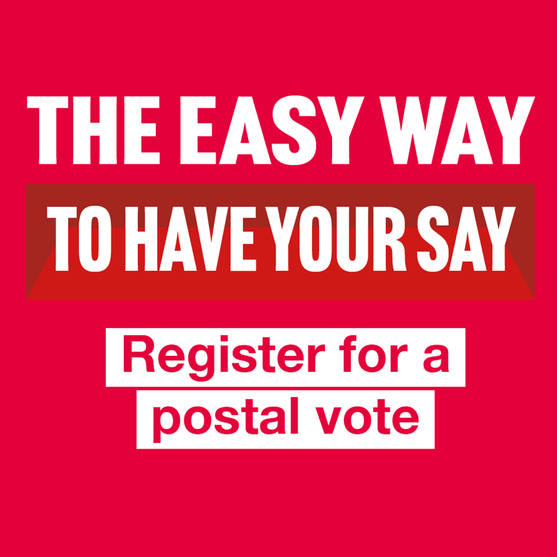 UKLabour's tweet photo. Anyone can register for a postal vote, whether you’ll be at work on polling day, on holiday, or at home with your family.

It only takes a few minutes. 

This is your chance to make your voice heard and help Labour win on Thursday 4 May. 
 
Apply today: