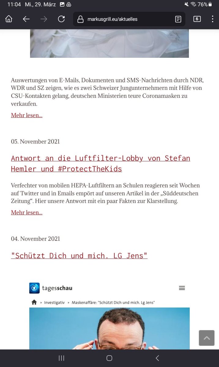 Muenchen1968's tweet photo. @brosch_alex @m_grill @Berit_Uhlmann @SZ @WDRinvestigativ Auch ich selbst werde bis heute von #MarkusGrill auf seiner Webseite als angeblicher Teil einer "Luftfilter-Lobby"  verleumdet.
Anders als Prof. Kähler konnte @m_grill mit solchen Attacken mich aber bislang nicht mundtot machen - 
die Initiative @_ProtectTheKids besteht weiterhin https://t.co/82seHhaO9q