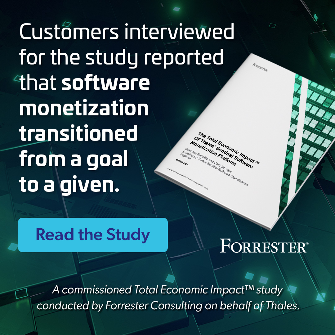 Thales__SM's tweet image. Software vendors report significant business scaling when they implement the Thales’ Sentinel #SoftwareMonetization Platform. 📈

The  business benefits were quantified by the Thales-commissioned Forrester Consulting Total Economic Impact™(TEI) study. Get the highlights below ⬇️