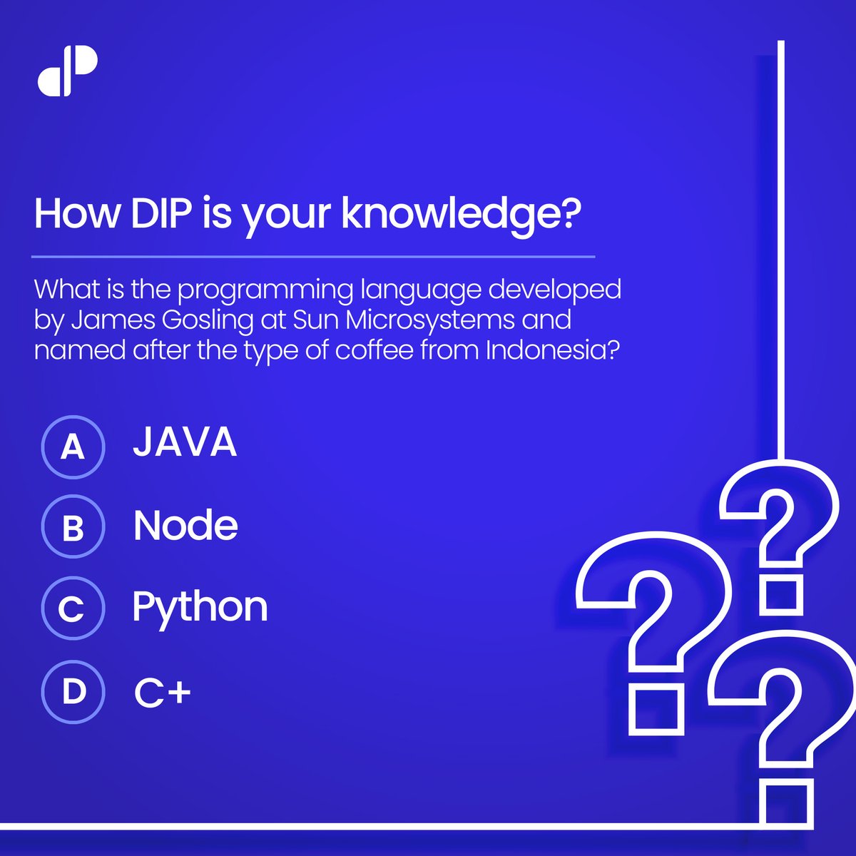Techies Assemble!! 

We have a question for you. Please flood the comment section with your answers.

#DIPfellows #DIPFellowship #DIPTrivia #techtrivia #paidinternships #internship #internships #oppurtunity #internships2023