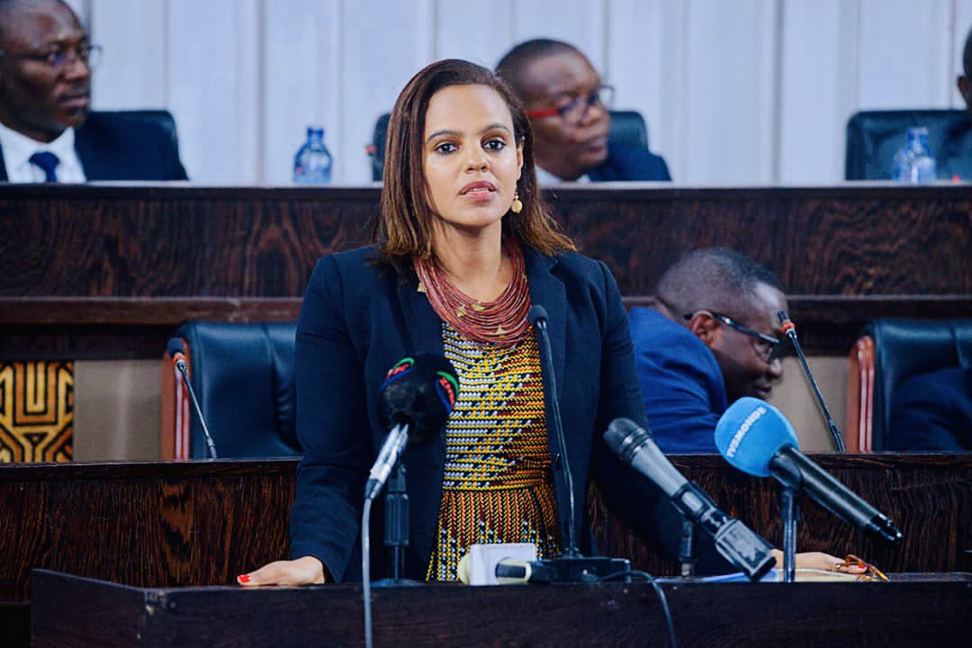 AfricanAmdc's tweet photo. 📢Good News: DRC, Zambia and Afreximbank have signed an agreement on the feasibility study for battery precursors plant in DRC and Zambia. @AfricanAmdc was represented by Dr.@maritkitaw who read a statement on behalf of the @_AfricanUnion. #WeMove #TowardsAMV #AMREC #AMV #AMREC https://t.co/tI1ujoFsKa