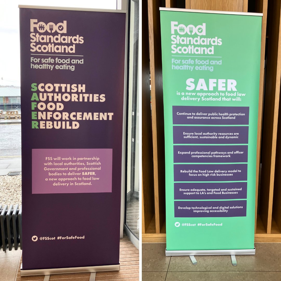FSScot's tweet photo. It’s the second day of our SAFER conference, where we'll continue to discuss how FSS and local authorities across Scotland can work together to make sure food is safe.
#ForSafeFood #FSSLA23 https://t.co/O5ZNdgyXc5