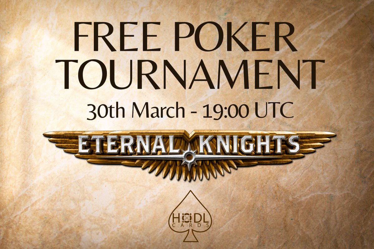 xCards_'s tweet photo. ♦️ 🆕 FREE #POKER TOURNAMENT ♣️

New partnership with @EternalKnightsC a Next-Generation Medieval Fantasy IP building on #MultiversX ⚔️

📆 March 30th @ 7PM UTC
👾 https://t.co/0IUfTZQqYw

🎁 $EGLD + #NFT to be won! 🎁
🔥 10 paid places! 🔥

⚠️ Limited seats ⚠️ 

#JoinTheClub ♠️ https://t.co/9cPv3tx8Ty