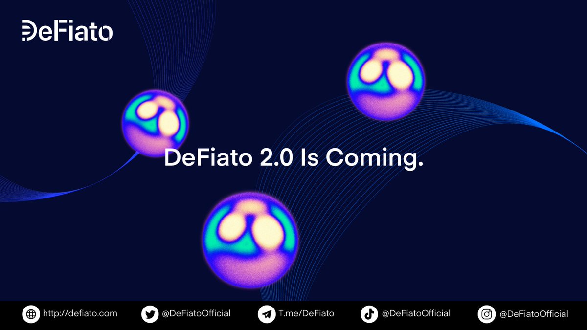 DeFiatoOfficial's tweet photo. DeFiato 2.0 is coming!
#DeFiato #DFIAT #Crypto #CryptoCommunity https://t.co/RnibtcTUbE