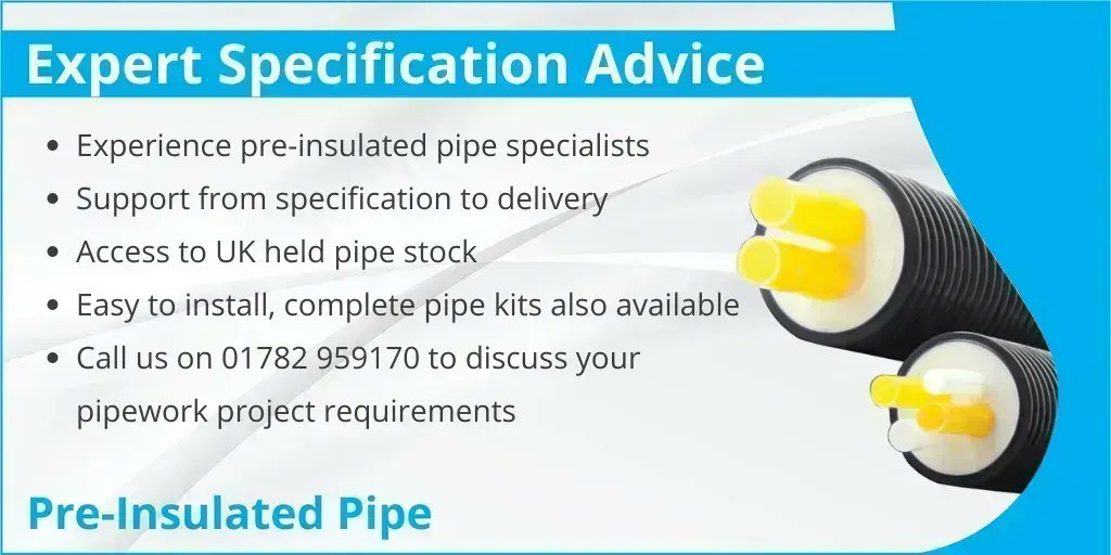 InsulatedPipe's tweet image. We're not just pipe suppliers. Our specialist team have hands on experience of complex projects and can provide you with design and application service for your project. Simply call us on 01782 959170 for help. #renewables #districtheating #preinsulatedpipe