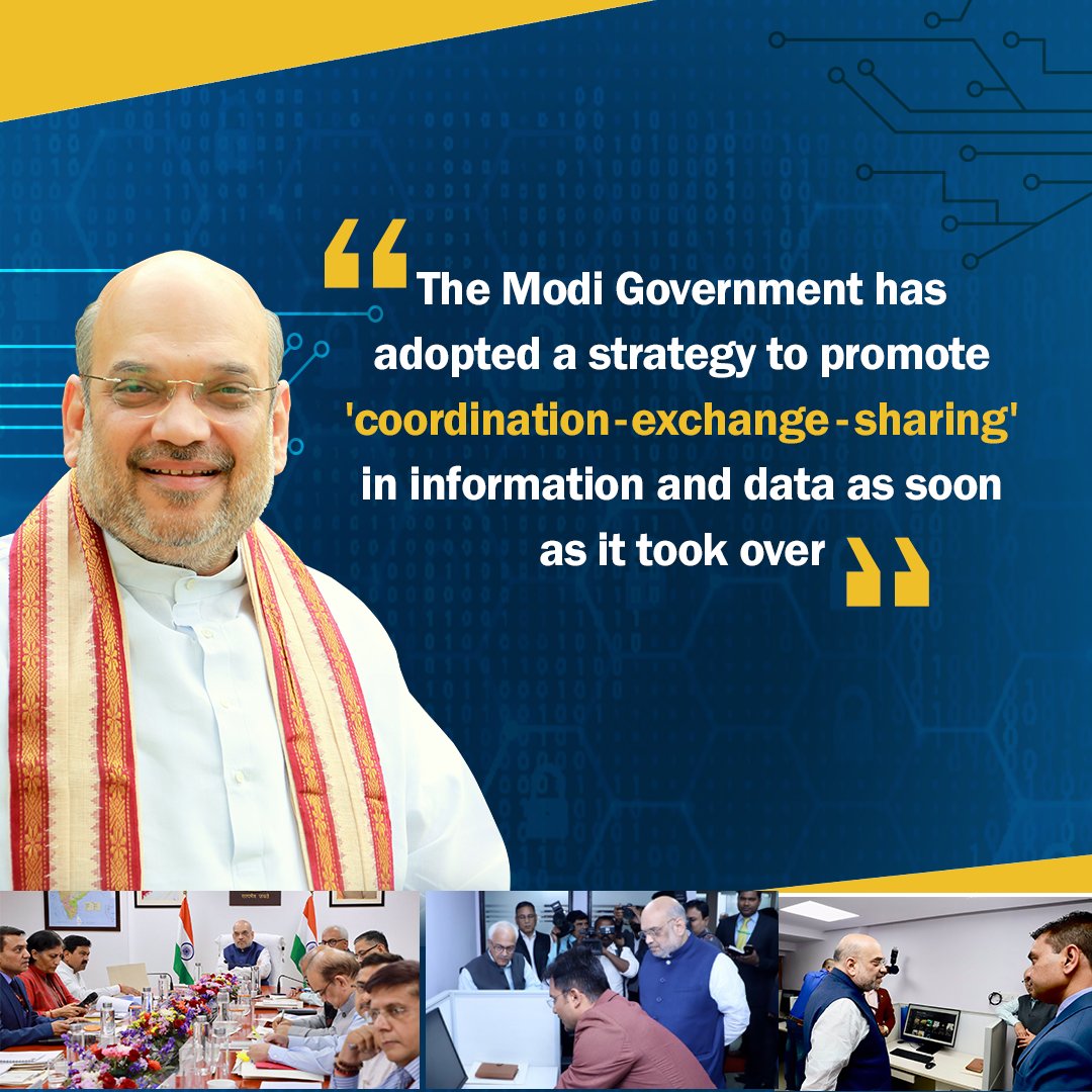 Cyberdost's tweet photo. Hon’ble Union Minister of Home Affairs and Cooperation Shri @AmitShah headed a review meeting for the functioning of Indian Cyber Crime Coordination Centre (I4C) on 28th March, 2023
#I4C #MHA #Review #CyberSecurity #Awareness #dial1930 #G20  #wednesdaythought #Motivation #India https://t.co/NJPZX6bR28