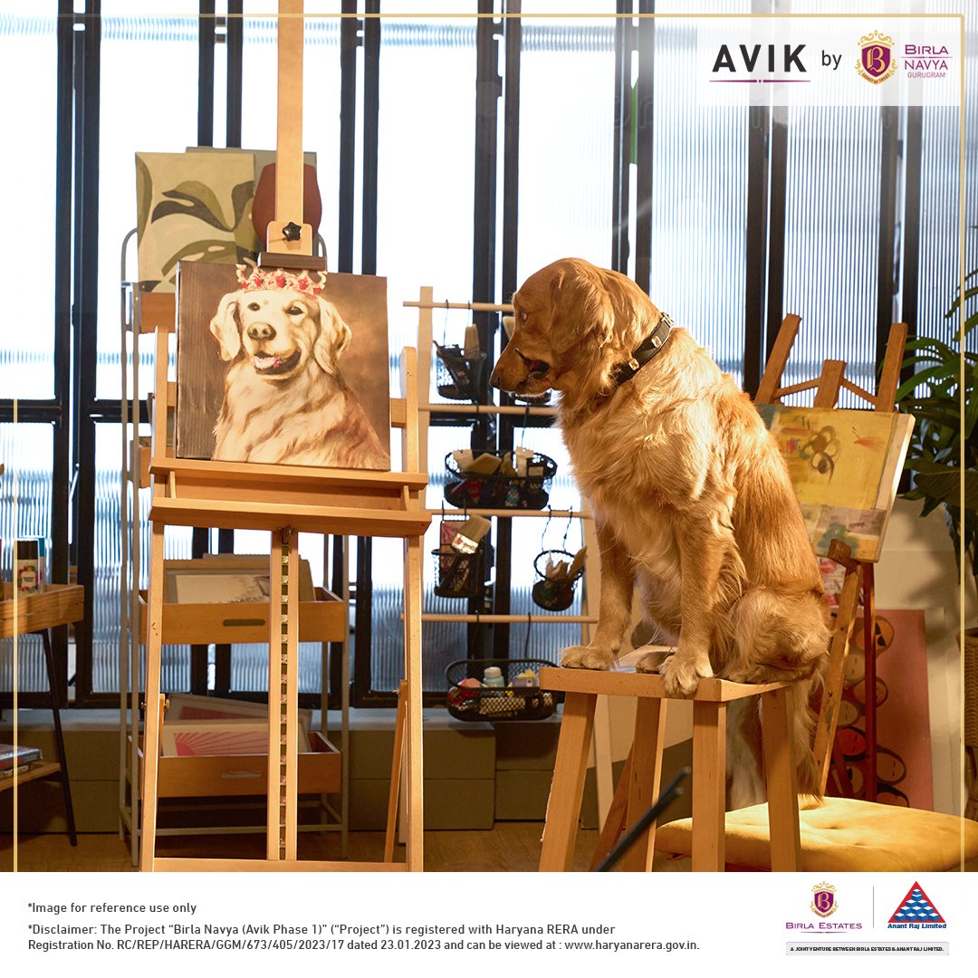 Birla_Estates's tweet photo. You finally have a space that allows you to indulge in the art of living thanks to Avik by Birla Navya.
It's time to #IndulgeInLiving full of creativity
#Property #BirlaNavya #LifeDesigned #PremiumFloorResidences #Gurugram #BirlaEstates #Avik #Lifestyle #LuxuryLiving https://t.co/ST1Jijc0Kv