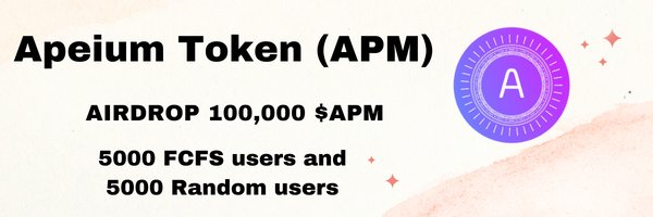 📣 Apeium Airdrop Event 

🎁 Total Reward Pool 100,000 $APM Token 

To Enter:
✅ Follow <a href="/apeiumtoken/">Apeiumtoken</a>
✅ Like &amp; RT Tag 3 Friends 
✅ Finish tasks
gleam.io/competitions/c…

#Airdrop #Crypto #AirdropCrypto #airdrops