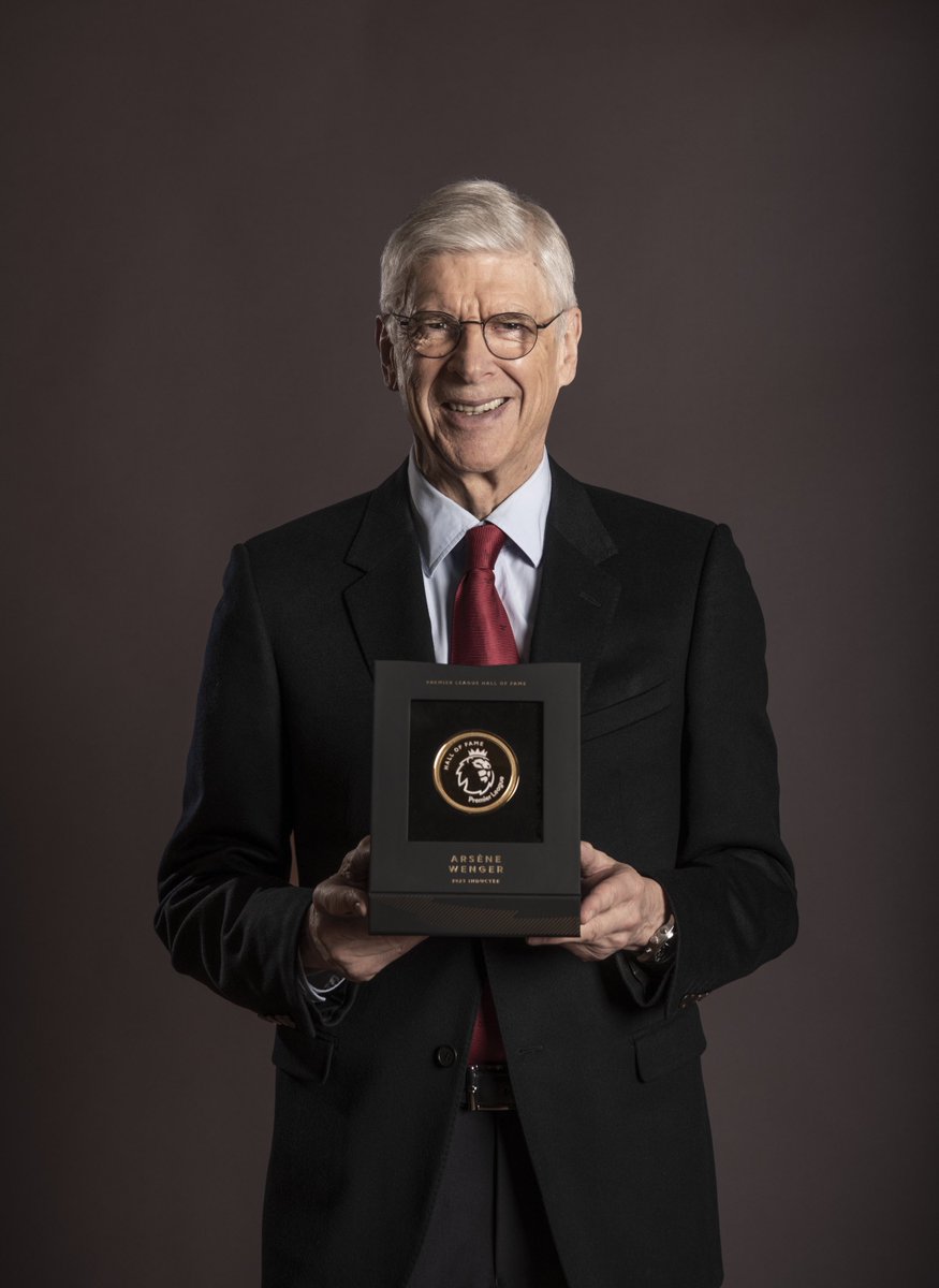 SemperFiArsenal's tweet image. Arsène Wenger inducted into the Premier League Hall of Fame

- Three Premier League titles
- Titles won at Old Trafford &amp;amp; White Hart Lane
- Longest unbeaten run in English football history
- 7 times FA Cup winner
- Premier League’s longest serving manager

Congratulations Boss