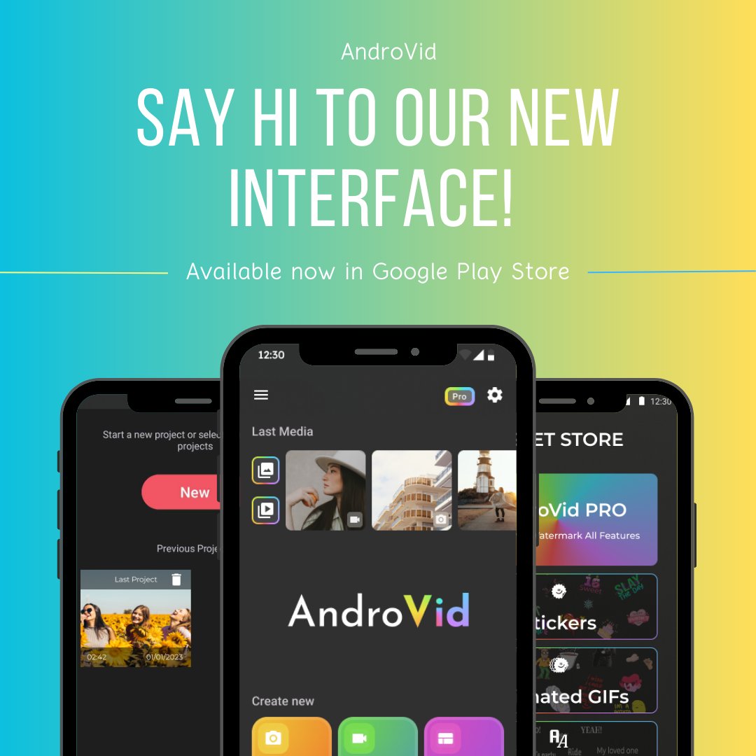 AndroVidEditor's tweet photo. 🎬Editing has never been easier!🎬
Our updated mobile app features a streamlined interface that puts your creativity front and center. No more struggling to find the tools you need – everything is just a tap away. Get ready to take your content to the next level. https://t.co/O7QpFrLw87