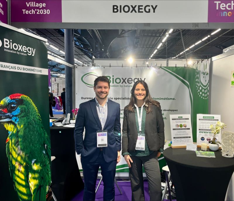 SidneyRostan's tweet photo. @bioxegy, lauréat France 2030 du salon d'innovation @Techinnov ! Nous sommes très ravis, merci pour cette belle opportunité : faire découvrir aux industriels l'intérêt de l'innovation bio-inspirée ! #transitionécologique #science #biologie https://t.co/hFAgicKuaA