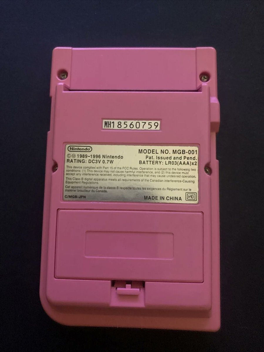 Nintendo Game Boy Pocket Pink Handheld Console 

#GameboyPocketPink
#NintendoGameboyPocket
#PinkGameboy
#PortableGaming
#GameboyThrowback
#RetroGaming
#VintageGameboy
#NintendoThrowback
#GameboyCollection
#PinkGaming 
retrounit.com.au/products/ninte…