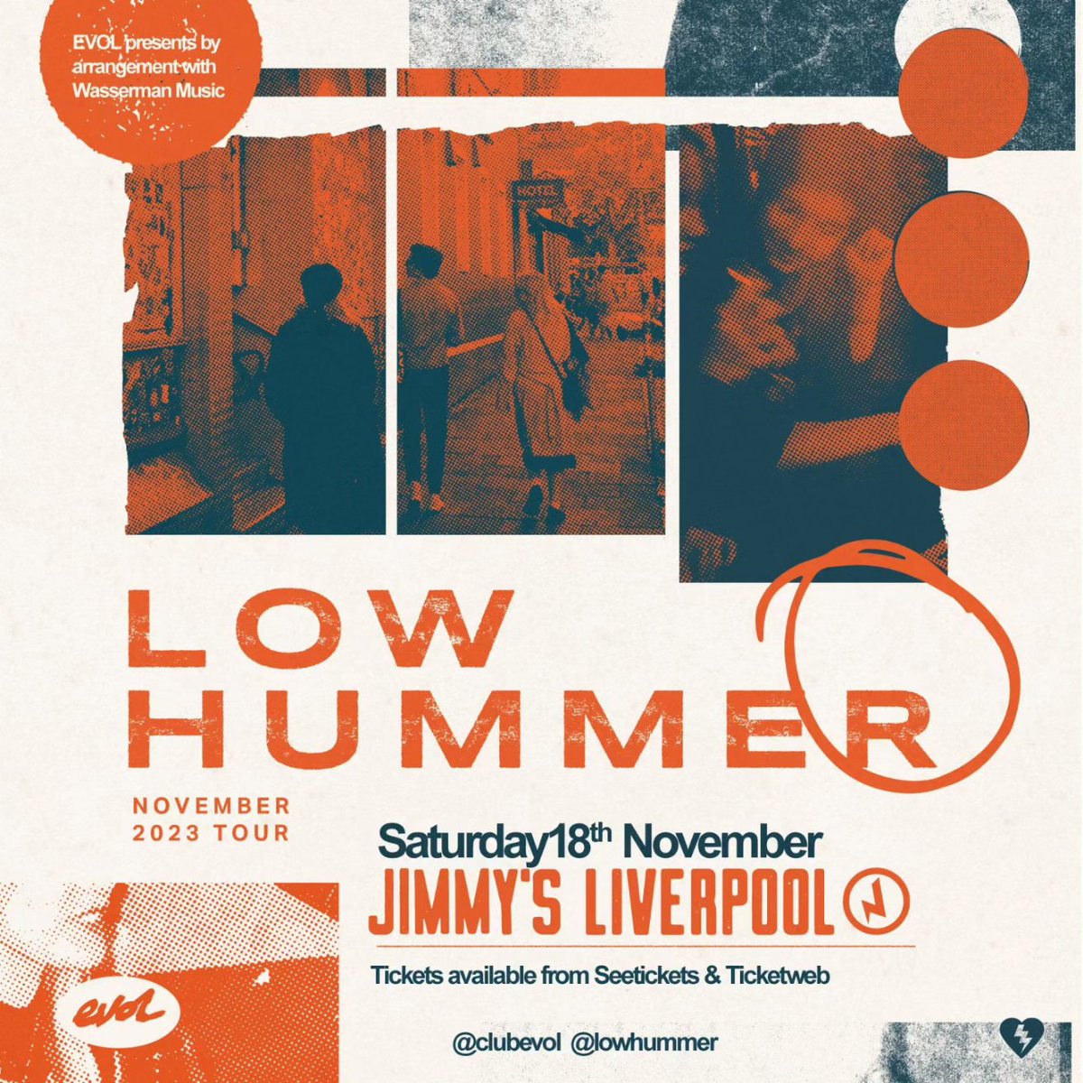 EVOL (@clubevol) on Twitter photo ***ANNOUNCEMENT***
Fast-rising, danceable post-punk six-piece <a href="/LowHummer/">low hummer</a> join us at @JimmysLiverpool Saturday November 18th. Their brilliant new single 'Connected' is out today is <a href="/laurenlaverne/">Lauren Laverne</a>'s New Music Fix <a href="/BBC6Music/">BBC Radio 6 Music</a>. Tickets on-sale <a href="/seetickets/">See Tickets</a> 10am Friday March 31st -x- ***ANNOUNCEMENT***
Fast-rising, danceable post-punk six-piece <a href="/LowHummer/">low hummer</a> join us at @JimmysLiverpool Saturday November 18th. Their brilliant new single 'Connected' is out today is <a href="/laurenlaverne/">Lauren Laverne</a>'s New Music Fix <a href="/BBC6Music/">BBC Radio 6 Music</a>. Tickets on-sale <a href="/seetickets/">See Tickets</a> 10am Friday March 31st -x-