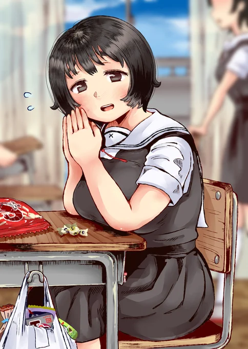 続 席替え後最初の体育は隣の女の子とする学校②もちもちガールです 