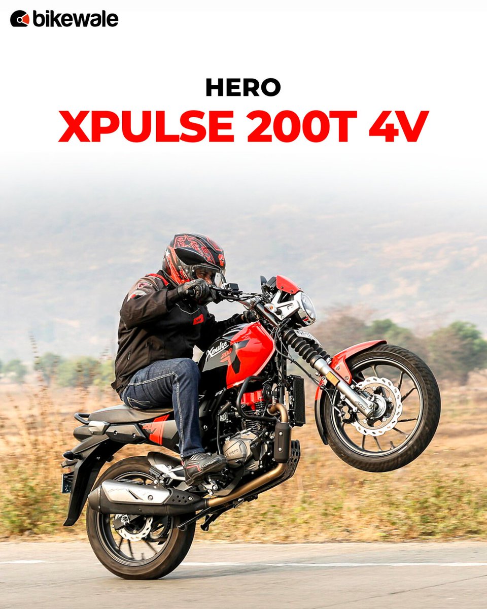 BikeWale's tweet photo. The new #Xpulse200T comes across as a good motorcycle with more good bits than bad. With the update, #Hero has tried to work on certain flaws and tried hard to give the motorcycle its own identity. Get more details: https://t.co/OLJPQXBkqW
#BWPhotos https://t.co/gjBo7Xt6D7