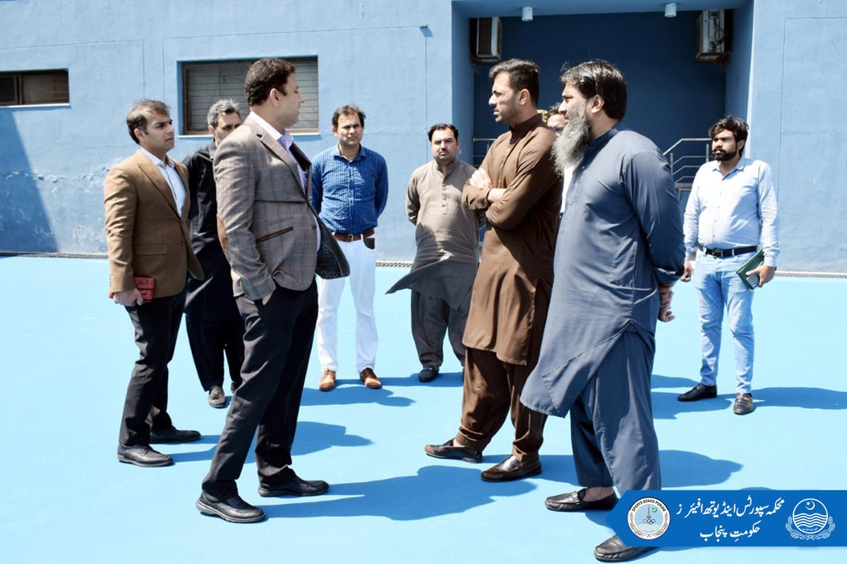 Sports_BoardPB's tweet photo. Adviser to Chief Minister Punjab on Sports and Youth Affairs, Wahab Riaz, along with Director General Sports Punjab, Muhammad Tariq Qureshi, visited several sports venues and facilities.
#PunjabSports #SportsFacilities #playfields #gymnasiums #swimmingpool #tennis #cricket https://t.co/gQsca1DcjR