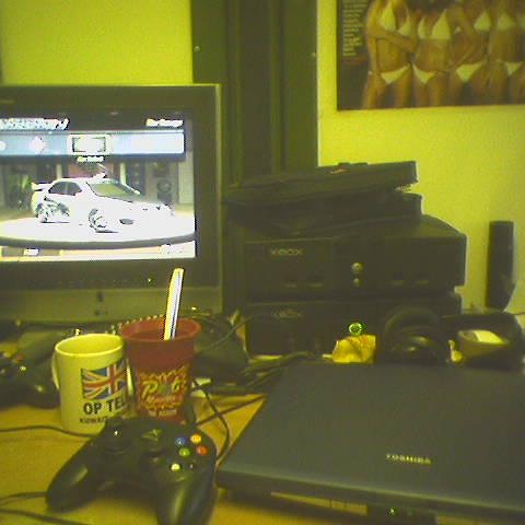 overcrumbled's tweet photo. This is my 2001 launch OG Xbox &amp; my replacement 2004 1.6 OG Xbox (which I still have to this day, softmodded). I'm playing Need For Speed Underground 2 &amp; this is when I was deployed to Iraq in late 04! #Xbox #OGXbox #needforspeed #gaming #videogames #gamer https://t.co/PVBsQXExcF