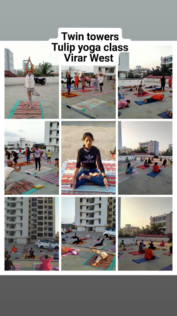 निशुल्क योग क्लास ट्विन टावर तुलिप योग क्लास विरार वेस्ट 🕉️🚩🙏