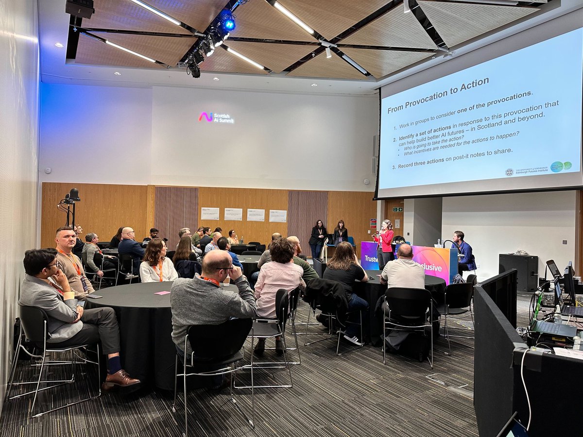 It's a packed house for our AI for the Next Generation workshop at #ScotAISummit.