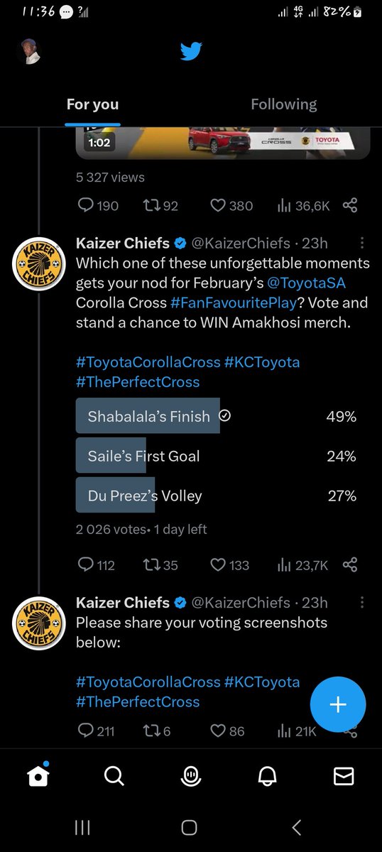 papiemancee's tweet photo. @KaizerChiefs #ToyotaCorolla #KCToyota 
#PerfectCross https://t.co/4zinnnNPVN