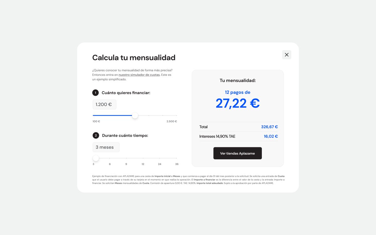 zapiens_design's tweet photo. Aplazame es más que una opción de realizar pagos financiados. Es la libertad de elegir en qué momento hacer esa compra que te permita dar vida a una nueva idea.

Puedes ver el proyecto entero en nuestra web: https://t.co/u2kcnOew66

#digitalproduct #finance #evolutivethiking https://t.co/ey0JS6Tnun