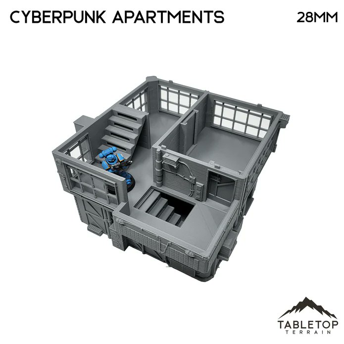 Corvusgamester1's tweet photo. The #cyberpunk Apartments printed by licenced partner Tabletop Terrain. STL available here https://t.co/0mWXdaT8zV #3Dprinting #wargaming #infinitythegame #realitysedge #judgedredd #marvelcrisisprotocol #tabletopgaming #dredd #bladerunner https://t.co/xKIRejwdvg