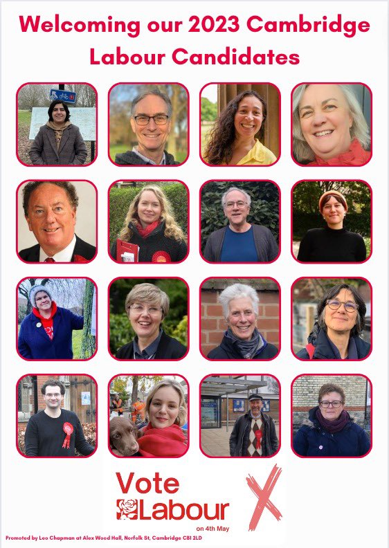 Cambridge Labour on X: We are delighted to share our full slate
