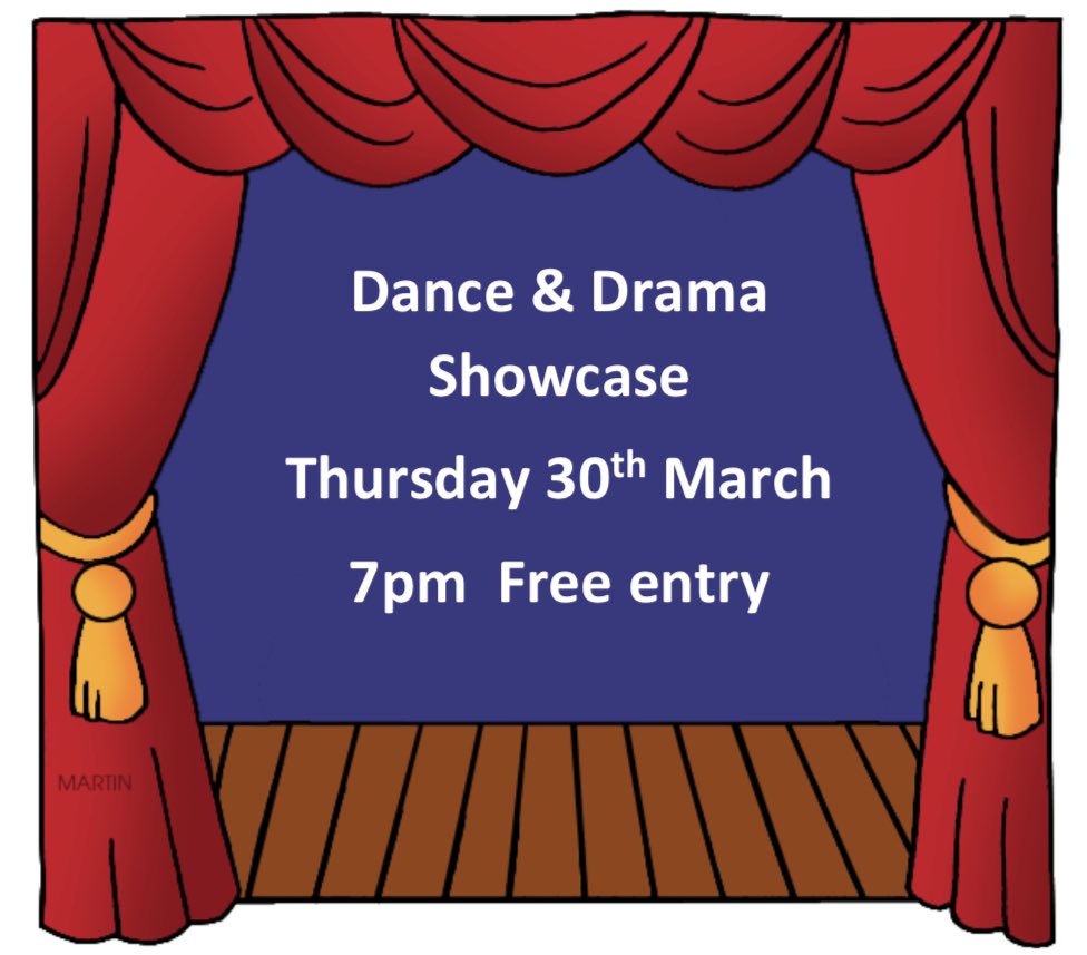 A reminder that our Dance &amp; Drama showcase is on tomorrow night, this is a great opportunity to see what we offer at Flegg. We look forward to welcoming you