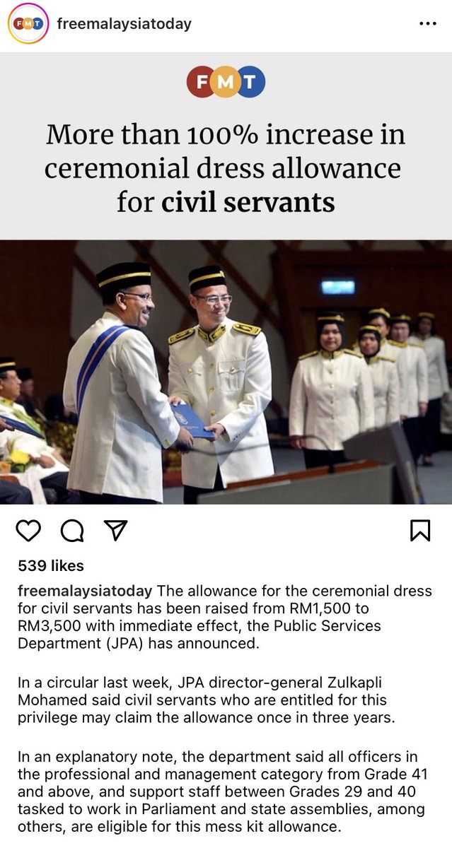 amerrasyraff's tweet photo. JPA, ladies and gentleman; 
oncall allowance ❌
Dress allowance ✅ https://t.co/0j3mscohYn