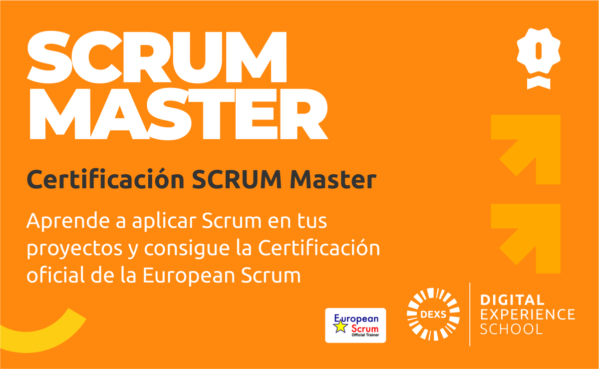 Muchos se preguntan qué es lo que hace un #ScrumMaster, ¿la respuesta? 👉 ¡es todo un MAESTRO! 👩‍🏫

¡Consigue la 🎖️#certificación oficial de la <a href="/europeanscrum/">European Scrum</a> para gestionar proyectos con una de las metodologías #Agile más efectivas!

+INFO ➡ dexs.es

#Formación