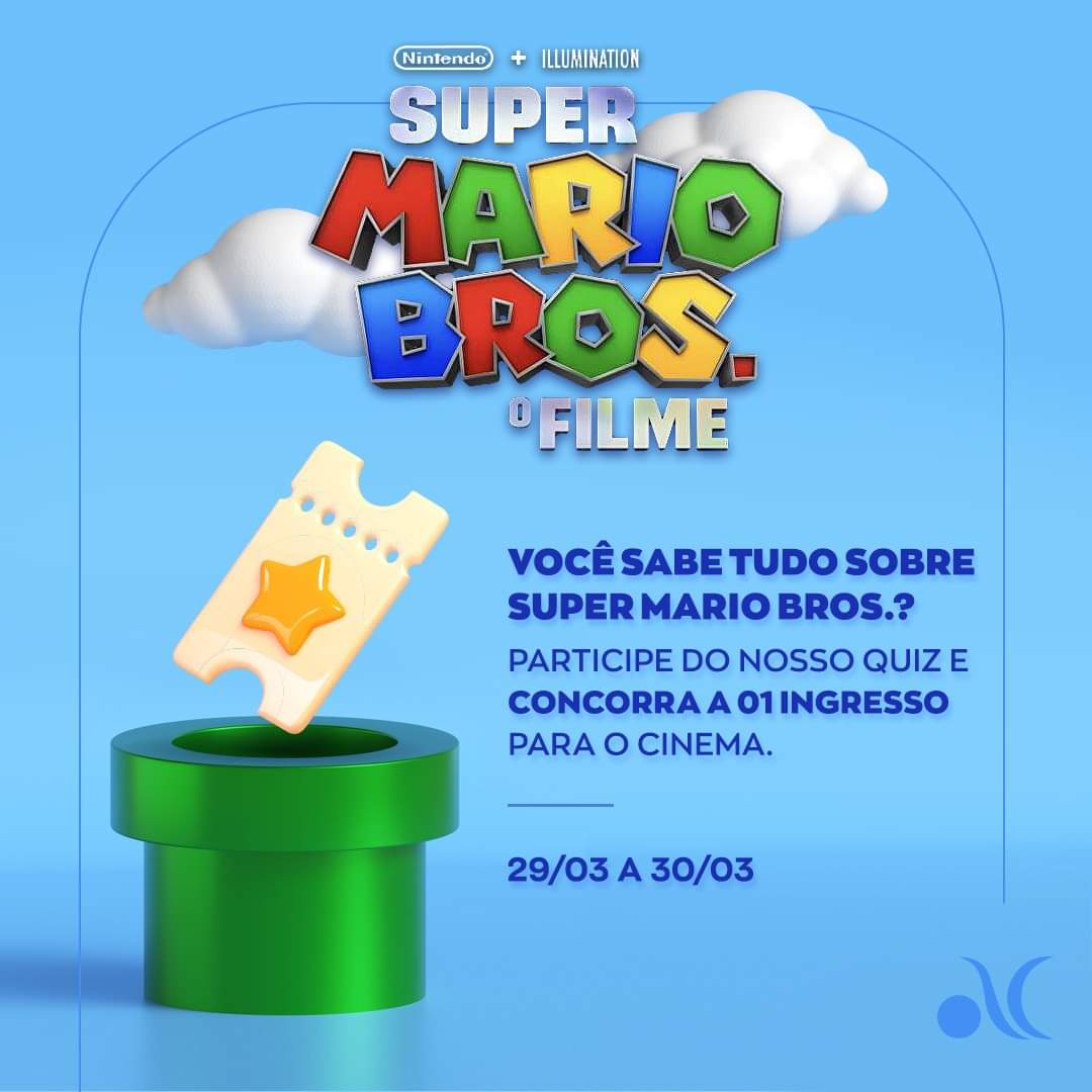 Portal Super Mario on X: (Somente para o pessoal de Marinha PR) O shopping  avenida center Maringá fez algo especial para o #SuperMarioBrosFilme: Você  é fã de carteirinha do Mario? 🤔 Para