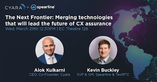 Don’t miss the chance to hear from <a href="/GetCyara/">Cyara</a>'s CEO and Co-Founder Alok Kulkarni and Kevin Buckley SVP &amp; GM, Spearline &amp; TestRTC at #EC23 today at 12.30 pm in Theater 128. We’re excited to share how we are #bettertogether!
bit.ly/42R31XU
#CXEvent #EnterpriseConnect