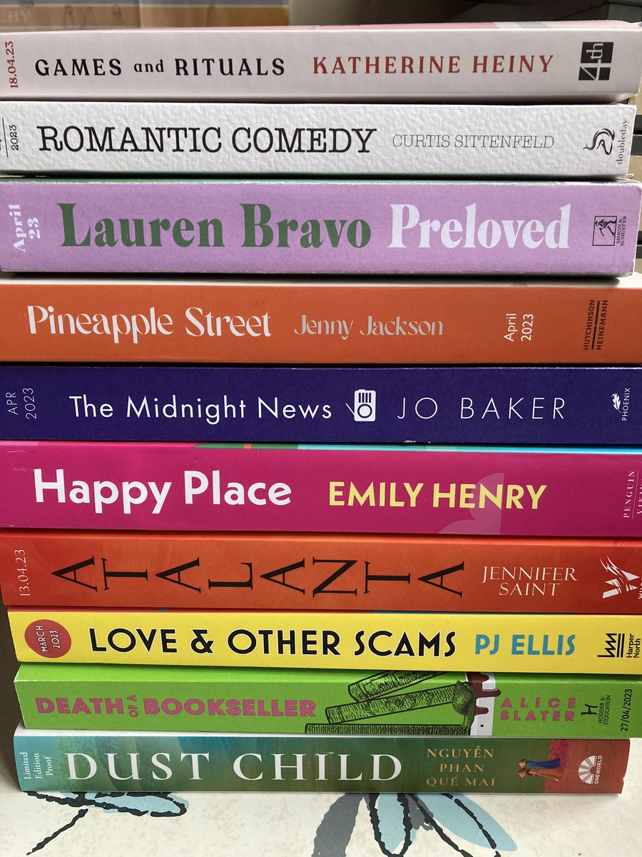 sarramanning's tweet photo. It’s that time of the month again! My favourite April reads for @RedMagDaily Featuring @csittenfeld @laurenbravo @alicemjslater @katherine_heiny @JennyeJackson @jennysaint @Philip_Ellis @nguyen_p_quemai #JoBaker #EmilyHenry https://t.co/XKECQCpKXm https://t.co/cK7t6VnMLE