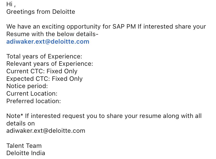 KPHB_Kurradu's tweet image. #SAPPM #Openings #Deloitte - @Sap4Telugu