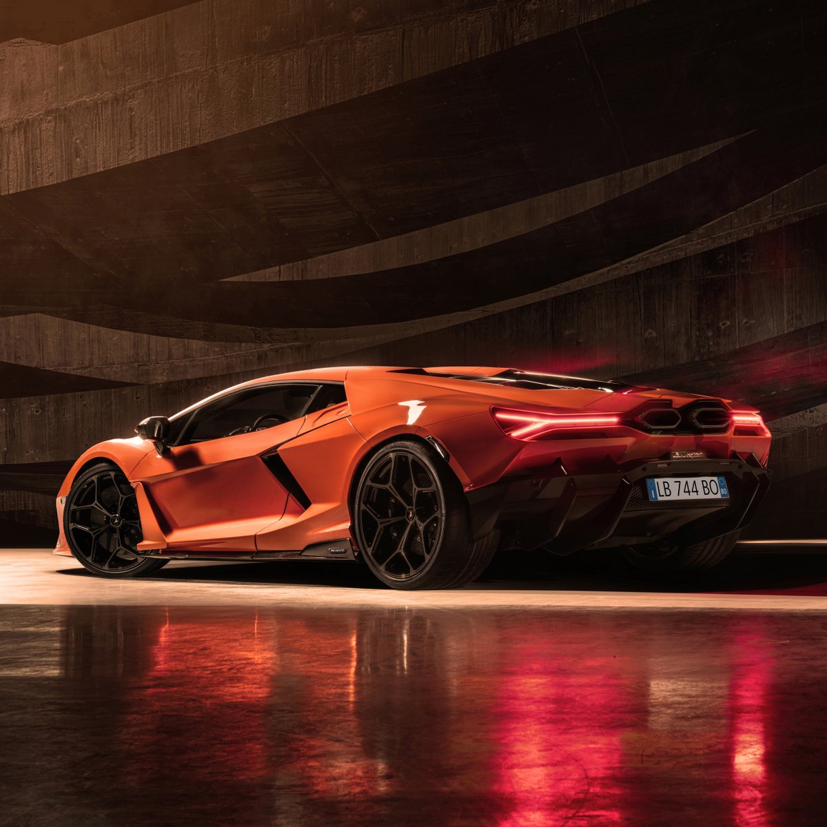 Lamborghini's tweet photo. From now on, things will be different. 
New Lamborghini Revuelto, the first super sports V12 hybrid plug-in HPEV.
Get ready to feel the most electrifying emotions.

#Lamborghini #Revuelto #FromNowOn

CO2 Emissions and Fuel Consumption combined: https://t.co/MLO6PI23fq
