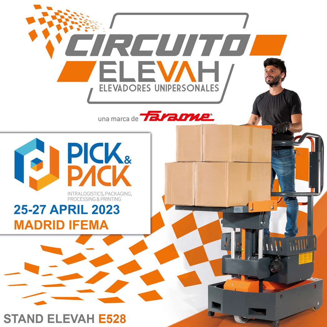 pickpackexpo's tweet image. 🛻Participa en el circuito Elevah de la Gama de Elevadores de @Faraone_Spain en la zona Demo de #PICK&amp;amp;PACK2023.
¡Al terminar el circuito, habrá premio!
¿Te apuntas?

ℹ️Inscríbete: mtr.cool/ttpkeuwfkg
🎟️Regístrate a PICK&amp;amp;PACK: mtr.cool/hbfqivleza

#Faraone #innovación