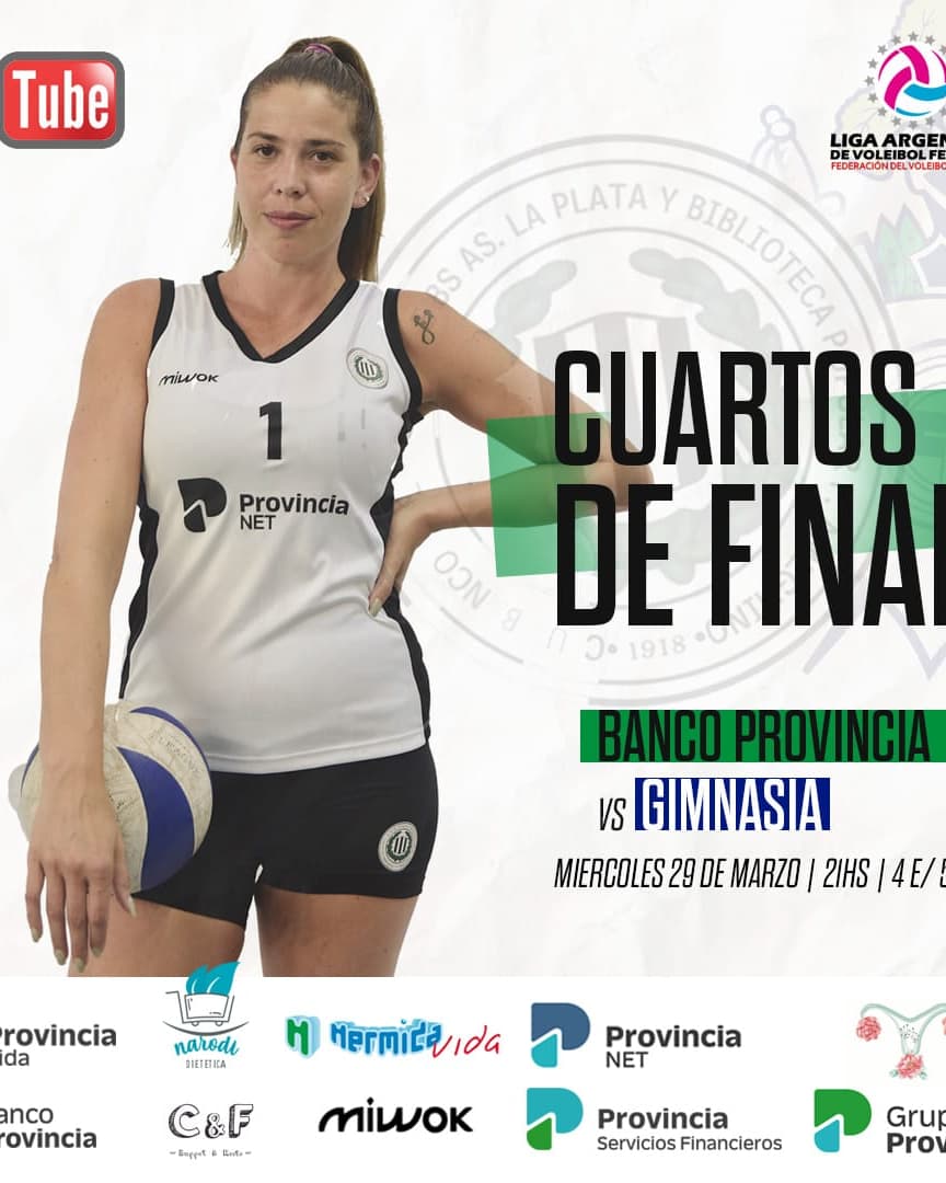 #Hoy juegan #LasGuapas 
Cuartos de Final 
#LigaArgentinaFemenina 
Episodio 2. Y definitivo.  Si empatamos la serie , se define en un golden set a 25. 
Vamos por las semifinales 💪💚
#dalebanco 
Tramite el YouTube de GELP.