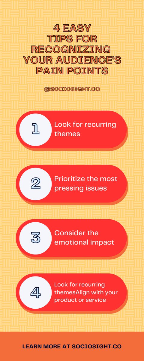 How to recognize common problems and pain points that your audience faces?
sociosight.co/en/master-tric…

#socialmediamarketing