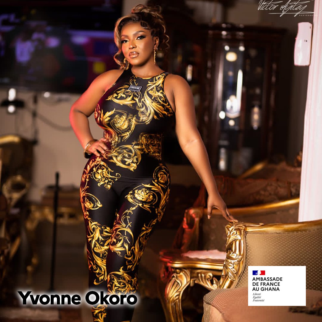 FranceandGhana's tweet photo. #1DAY1WOMAN 👸🏿
@yvonneokoro is an award-winning #actress, #producer & #estatedeveloper. She is also a #philantropist; she founded her own #NGO, Elizabethan Homes.
She is committed to areas such as #health & #WomenEmpowerment through her support to @Team_GhanaWomen ⚽️.
#IWD2023 https://t.co/mSgaCDgm9e