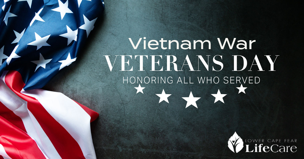 Today, we honor and pay tribute to Vietnam War Veterans. Thank you for your service!