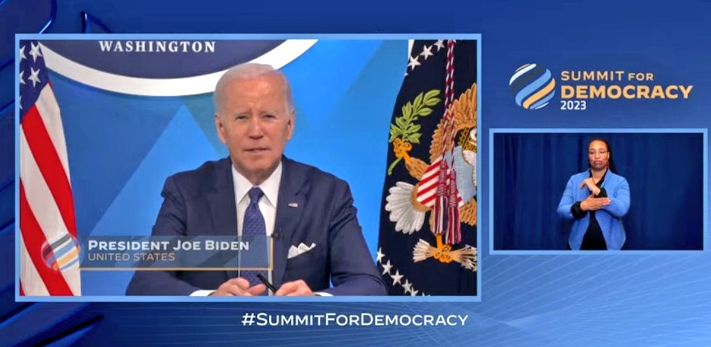 Sidhant Sibal on Twitter "Summit of Democracy 2023 begins"