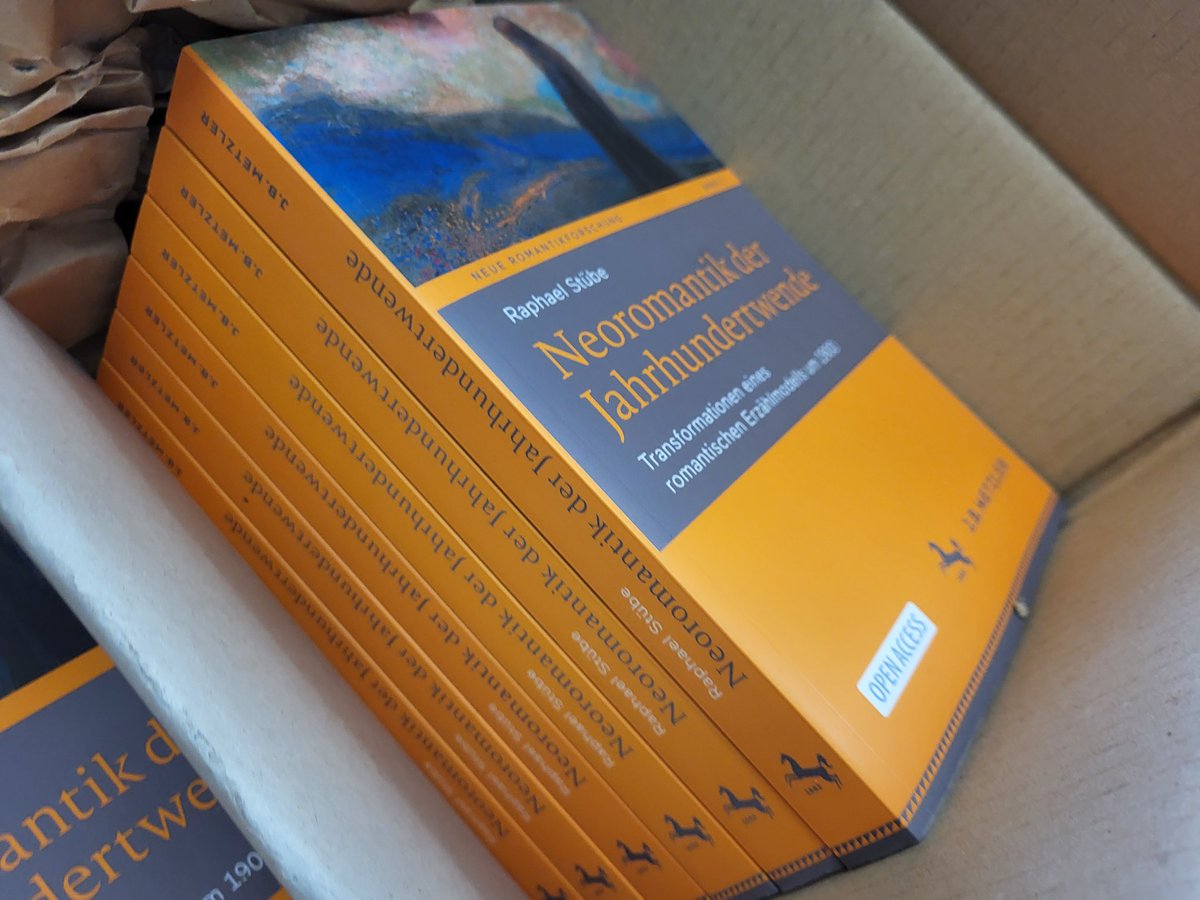 Jetzt auch als Buch angekommen - freue mich! Zur Lektüre geht's direkt hier: link.springer.com/book/10.1007/9… #OpenAccess #Neoromantik