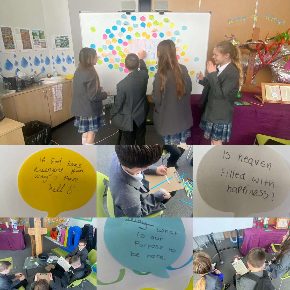 MissLyonRE's tweet photo. Thank you @HopeChaplain for an amazing Easter session with Year 7. You really gave Mrs Reardon and her year 7’s a lot to reflect on going into Holy Week next week 🐣✝️ https://t.co/oLP2ioOOkN