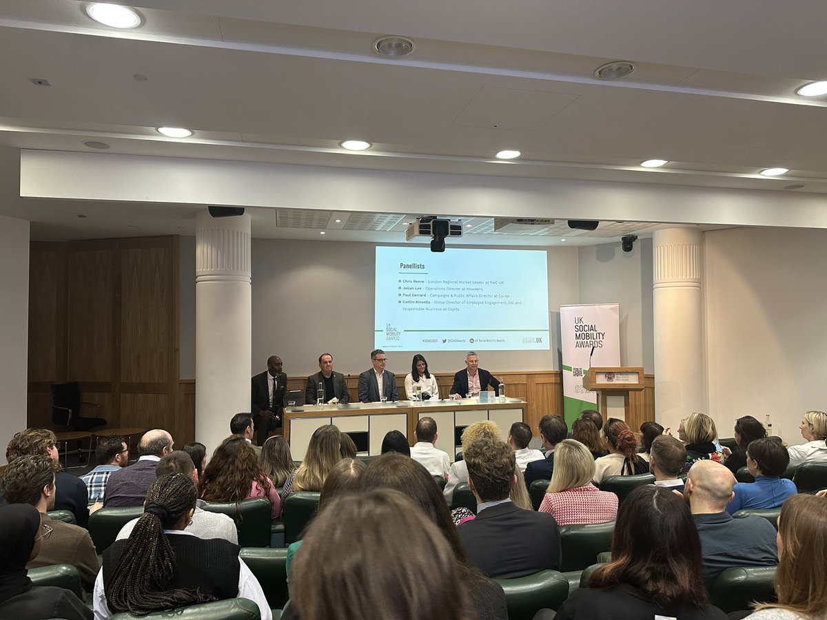 DanHawes's tweet photo. Another brilliant panel at the Social Mobility Business seminar #SOMO23 https://t.co/2UB3zNvgKu