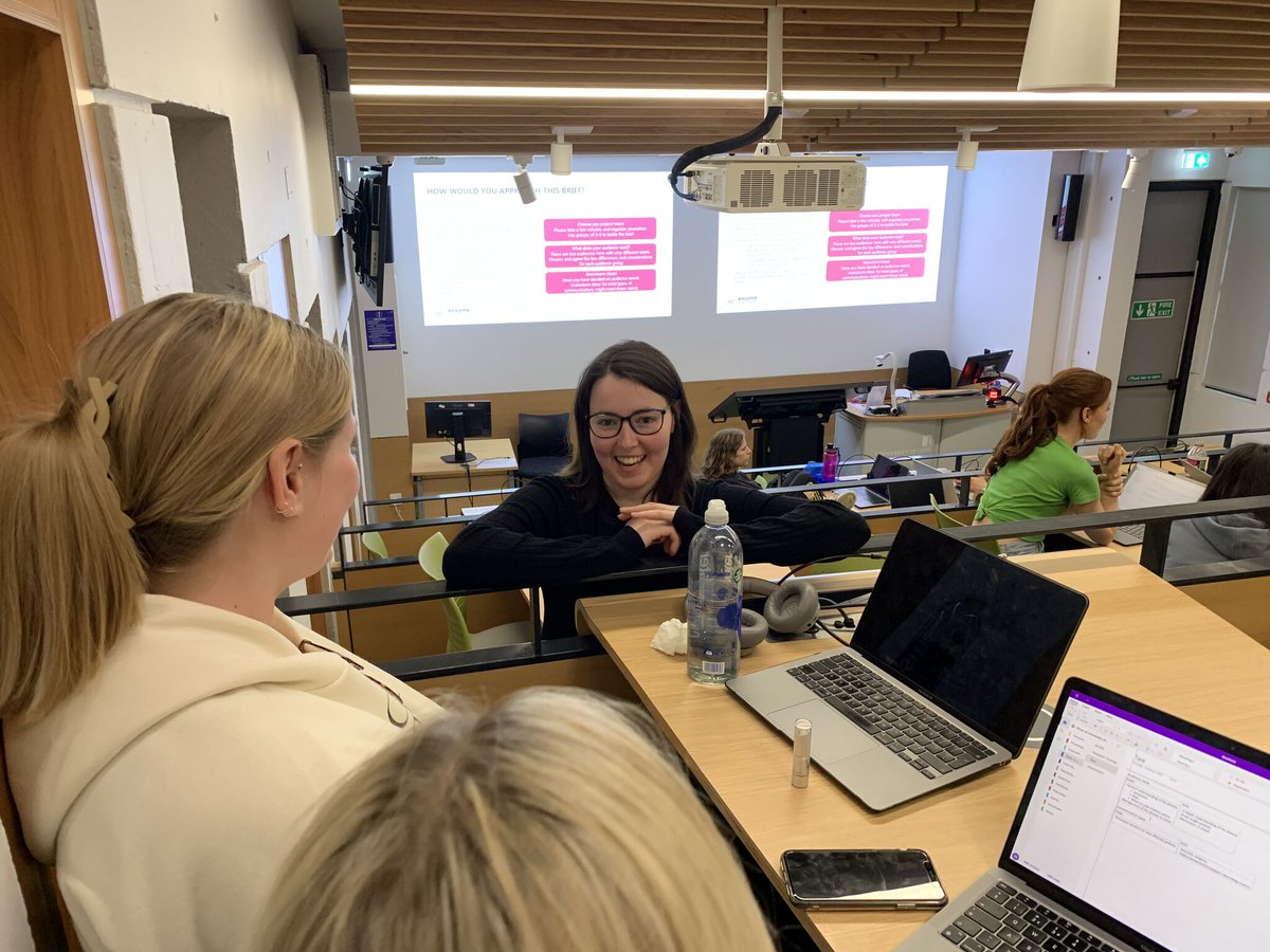 EnzymeComms's tweet image. We are investing in the next generation of expert scientific storytellers! Our Science Communicator Heather, spoke to students at Leeds University &amp;amp; the University of Sheffield about the work we do! We hope to continue providing education around #ScienceComms going forward 🧬