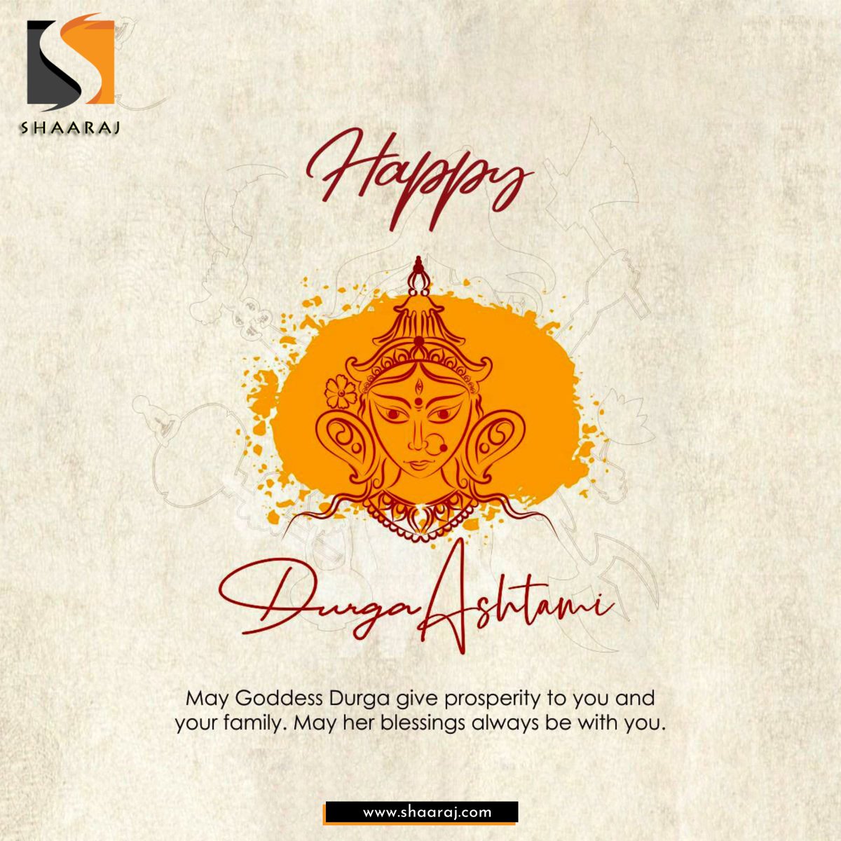 ShaarajTech's tweet photo. On this special day of Durga Ashtami, may you be blessed with health, wealth and prosperity. 
Happy Durga Ashtami to you and your family!
.
.
.
.
#HappyDurgaAshtami #ashtami #HappyNavratri #DurgaAshtami #SHAARAJ #SHAARAJDigital #Celebration #Festival https://t.co/RxL61hRzV8