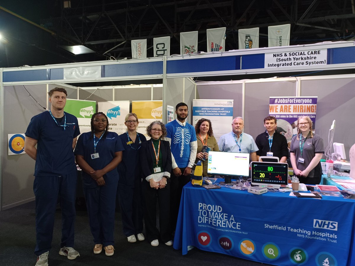 #STEM #healthcare #HCS here's the #NHS team representing Healthcare Science careers at #GUTS2023 #SYICS #SYREC great engagement from pupils #NextGenerationWorkforce