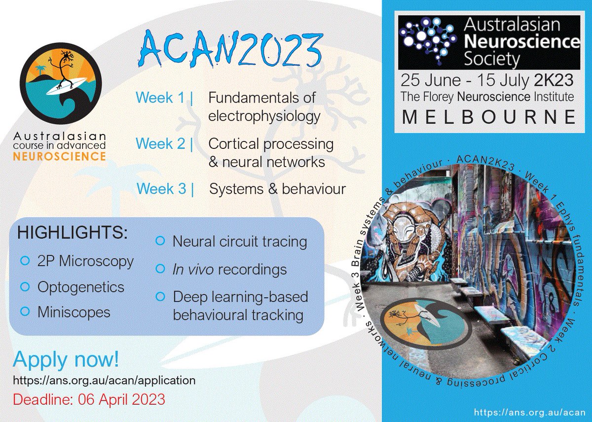 ACAN (@acan_course) on Twitter photo Check out this year's ACAN program (ans.org.au/acan/program) <a href="/AusNeuroSoc/">Australasian Neuroscience Society (ANS)</a> <a href="/ANS_Students/">ANS Students Australasian Neuroscience Society</a> Check out this year's ACAN program (ans.org.au/acan/program) <a href="/AusNeuroSoc/">Australasian Neuroscience Society (ANS)</a> <a href="/ANS_Students/">ANS Students Australasian Neuroscience Society</a>